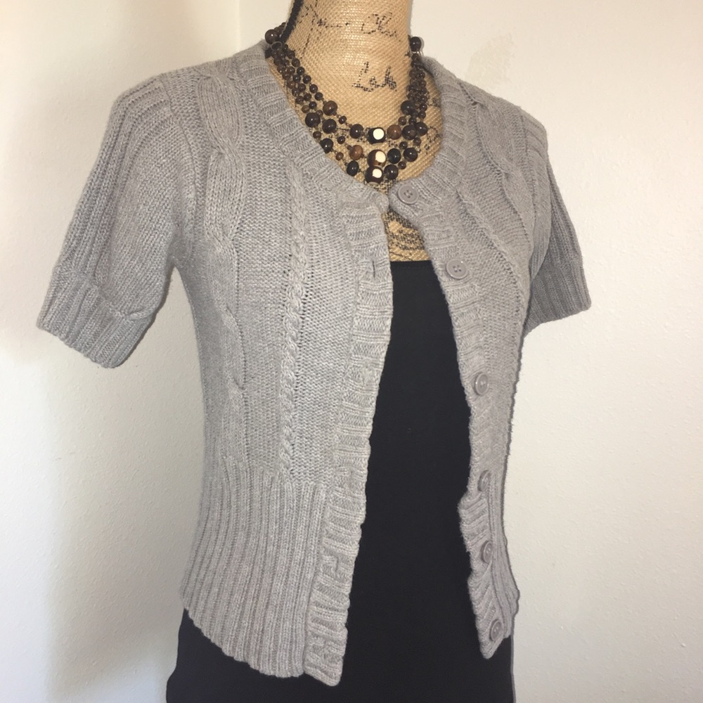 Wet Seal Cardigan Grey Sweater Gray